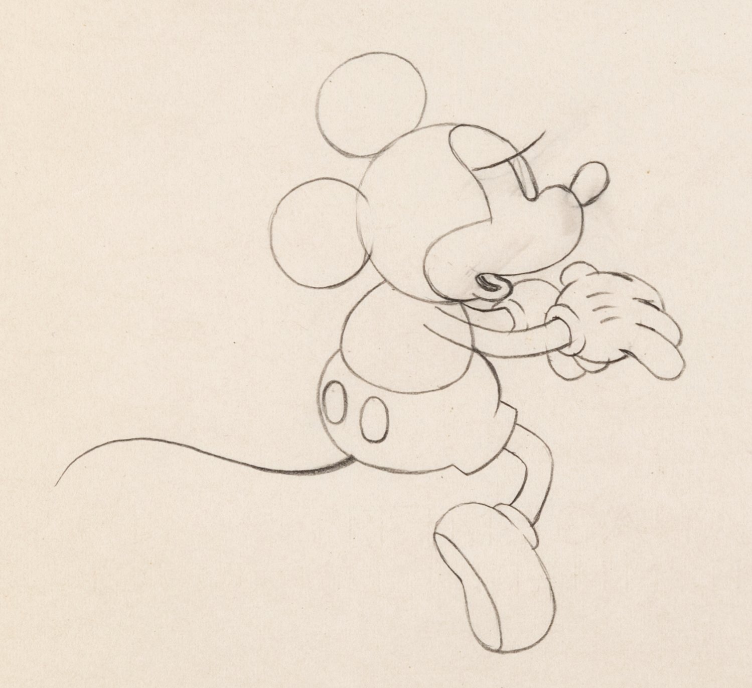 The Mad Doctor Mickey Mouse Animation Drawing (Walt Disney, | Lot ...