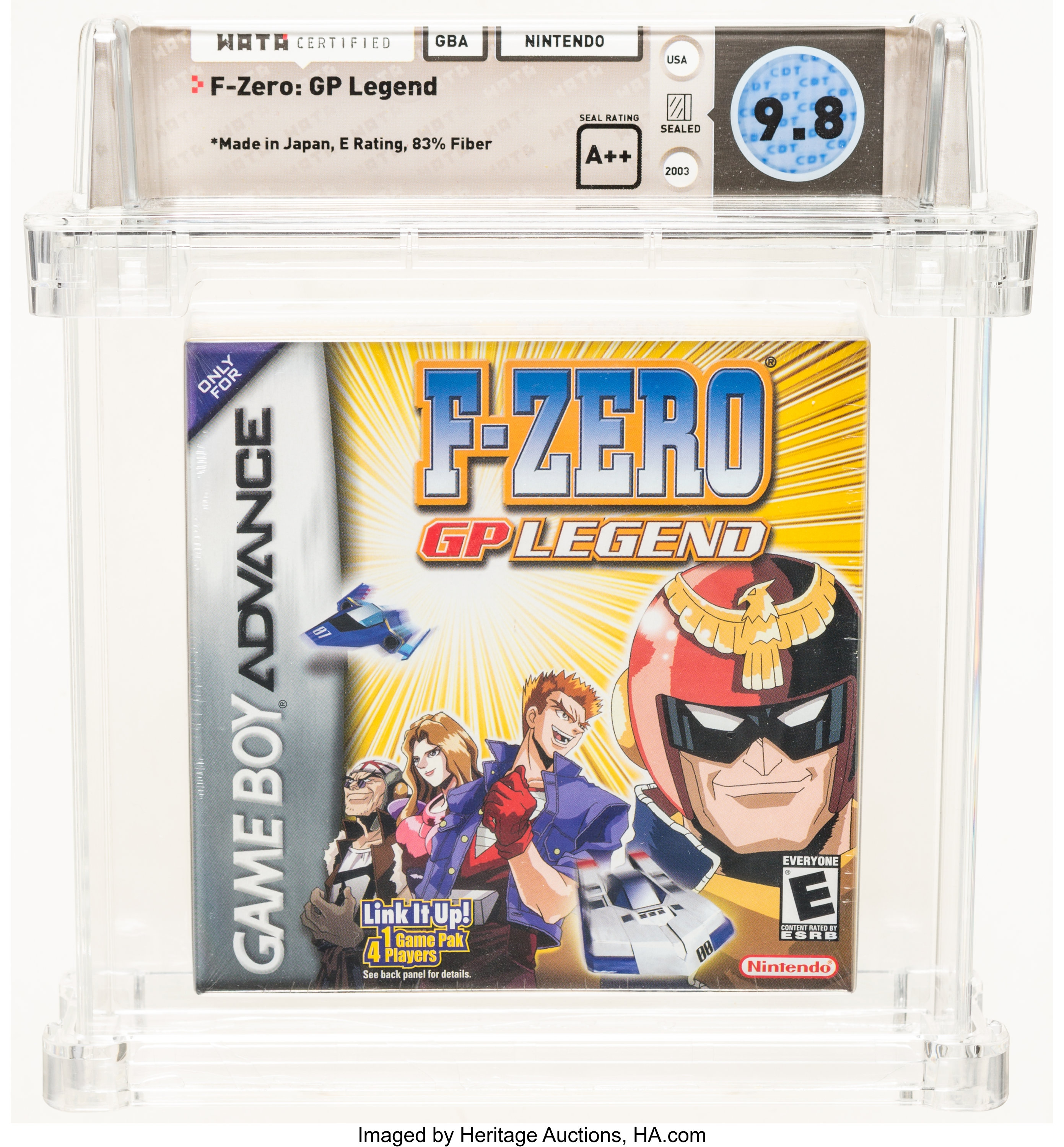 F Zero Gp Legend Wata 9 8 A Sealed Gba Nintendo 03 Usa Lot Heritage Auctions