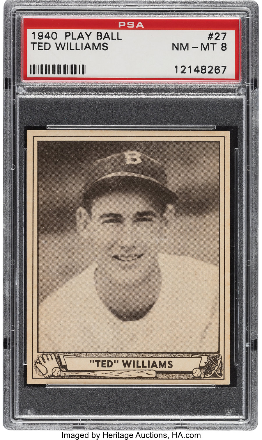 1940 Play Ball Ted Williams #27 PSA NM-MT 8