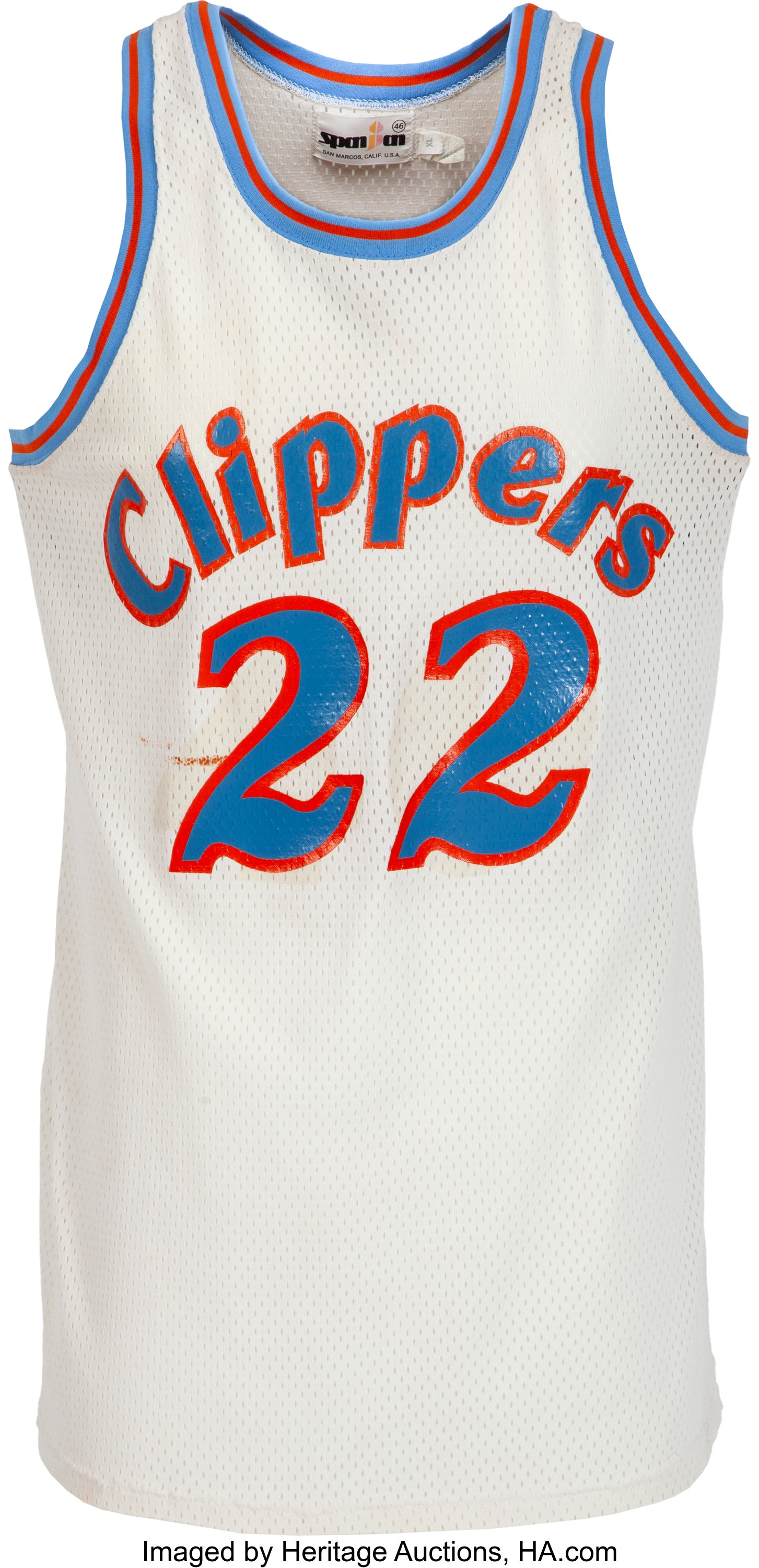 1981-82 Tom Chambers Game Worn San Diego Clippers Rookie Jersey