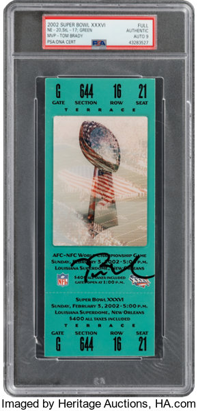 super bowl 36 ticket