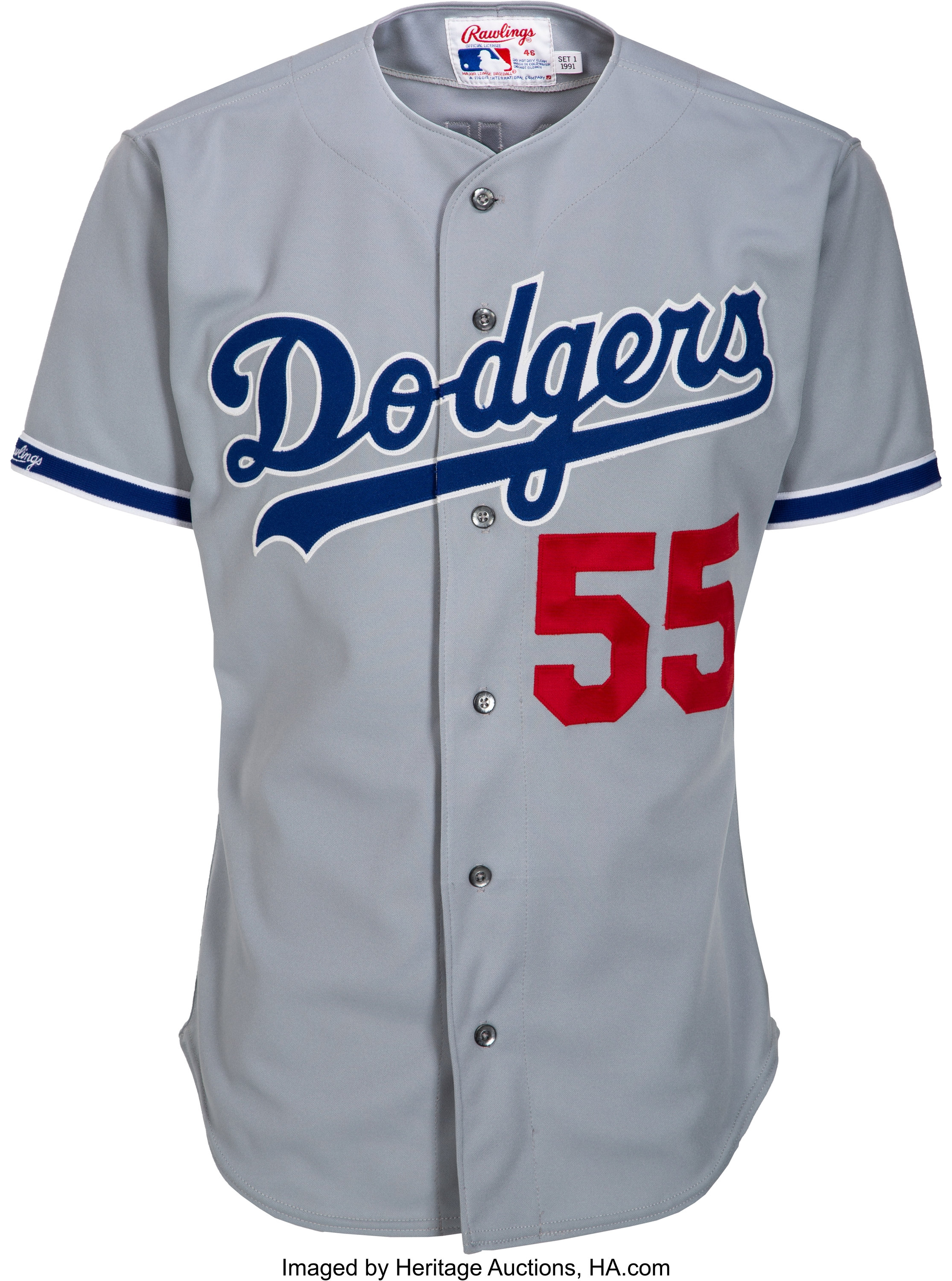 Orel Hershiser Los Angeles Dodgers Jersey Mens XL NWT Road Gray