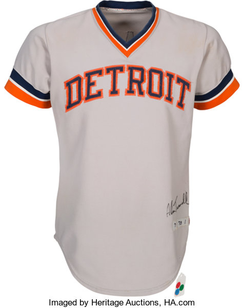 Shop Mitchell & Ness Detroit Tigers 1993 Alan Trammell Authentic Ball Park  Jersey Button Front ABBF3105-DTI93ATRDKOR orange