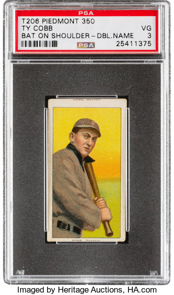 Sold at Auction: 1909-11 T206 Ty Cobb (Bat on shoulder).