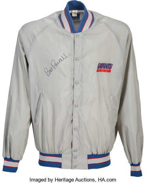 1980's Bill Parcells Game Worn & Signed New York Giants Jacket. , Lot  #80656