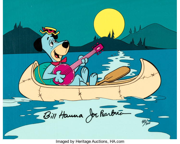 Huck In A Canoe Huckleberry Hound Limited Edition Cel Signed By Lot 157 Heritage Auctions