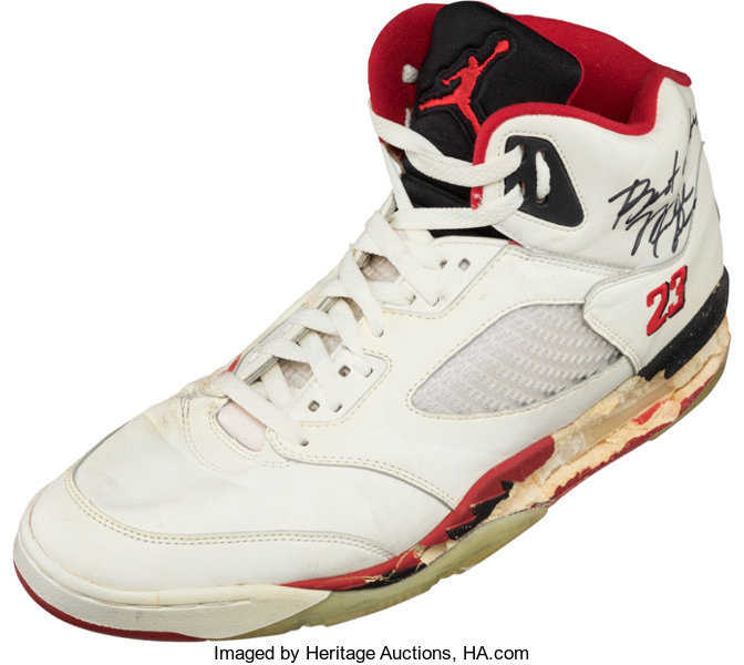 Michael Jordan Signed 1990's Nike Air Jordan Sneakers Size 13 Upper De —  Showpieces Sports