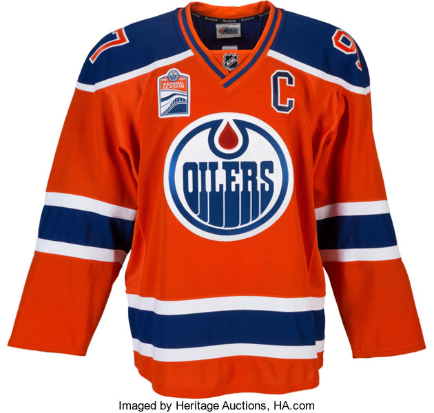 Connor McDavid Edmonton Oilers Game-Used 2016 Heritage Classic Jersey -  Worn During First Period - NHL Auctions