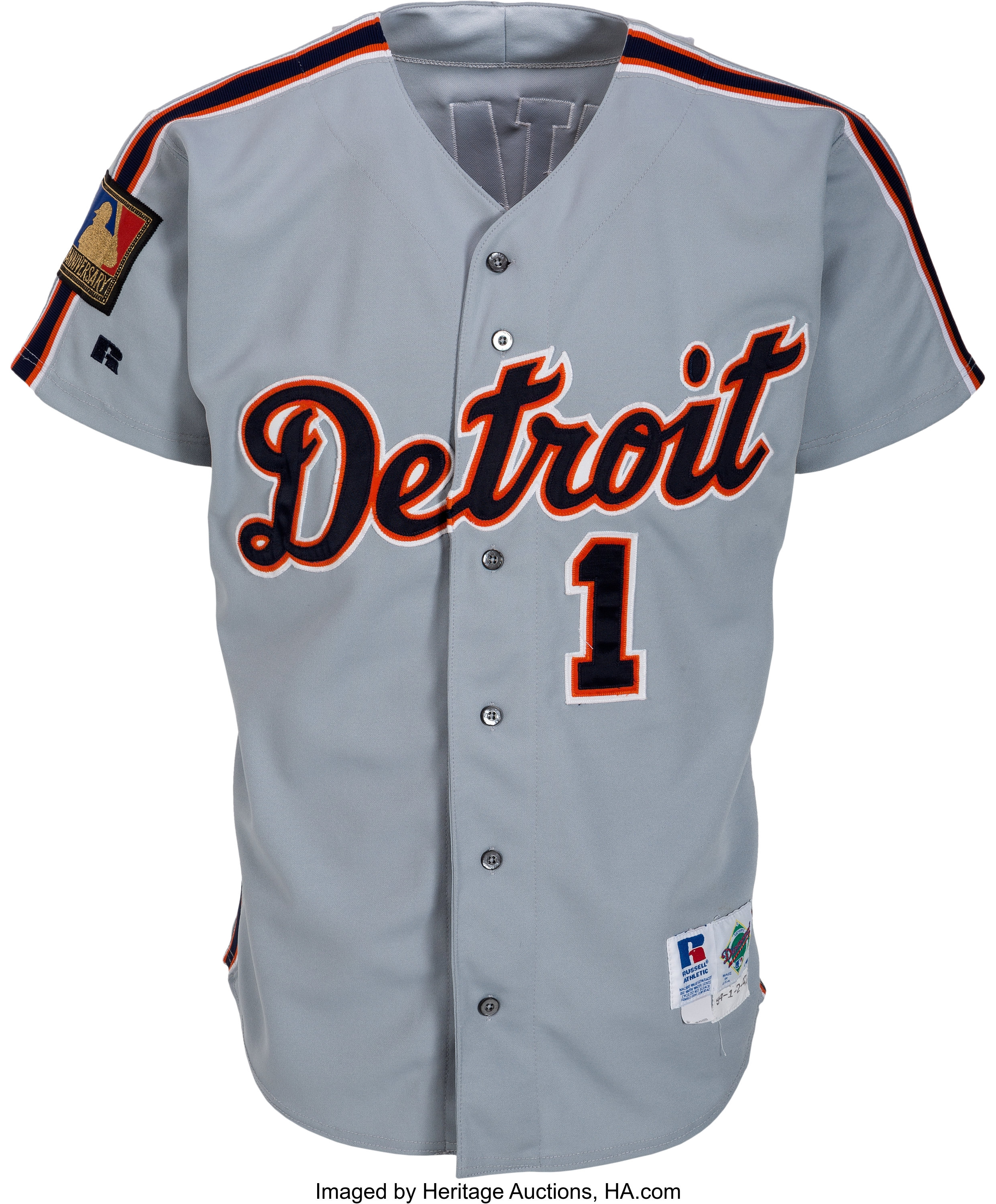 Lou Whitaker #1 Detroit Tigers Men's Nike Home Replica Jersey by Vintage Detroit Collection