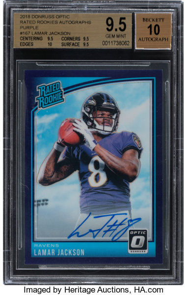 Lamar Jackson Memorabilia Football Sports Trading Cards & Accessories for  sale