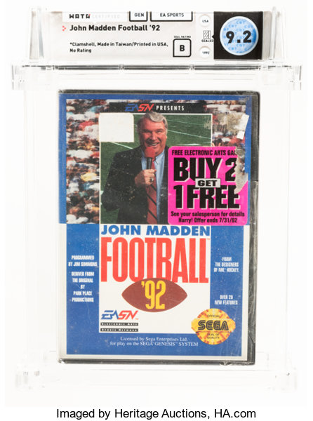 John Madden Football '92: Sega Genesis : Video Games 