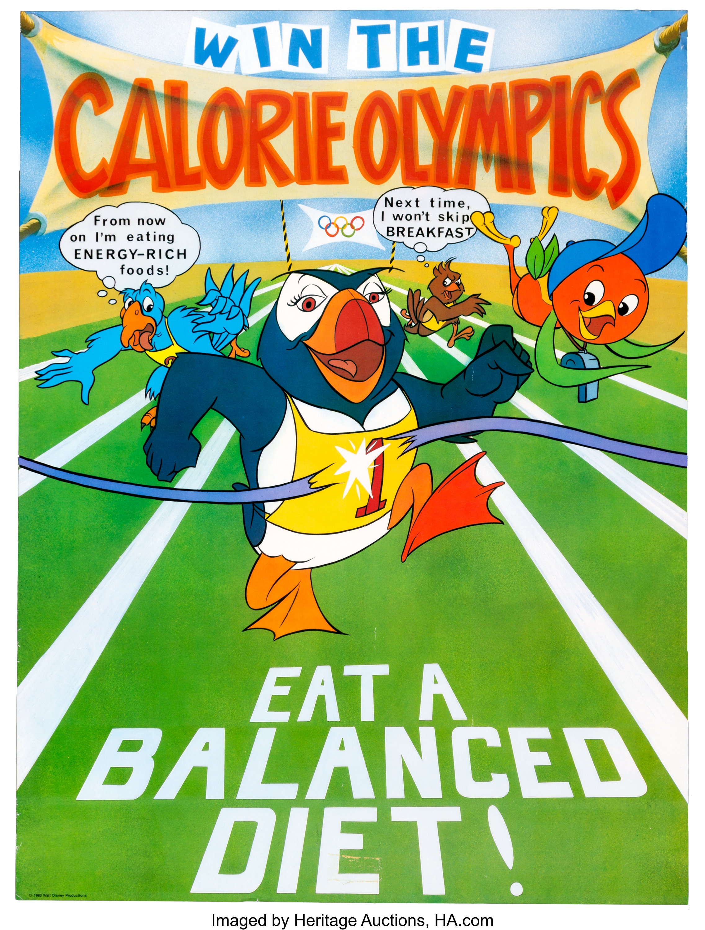 Disney Orange Bird Healthy Diet Posters Group Of 3 Walt Disney Lot Heritage Auctions