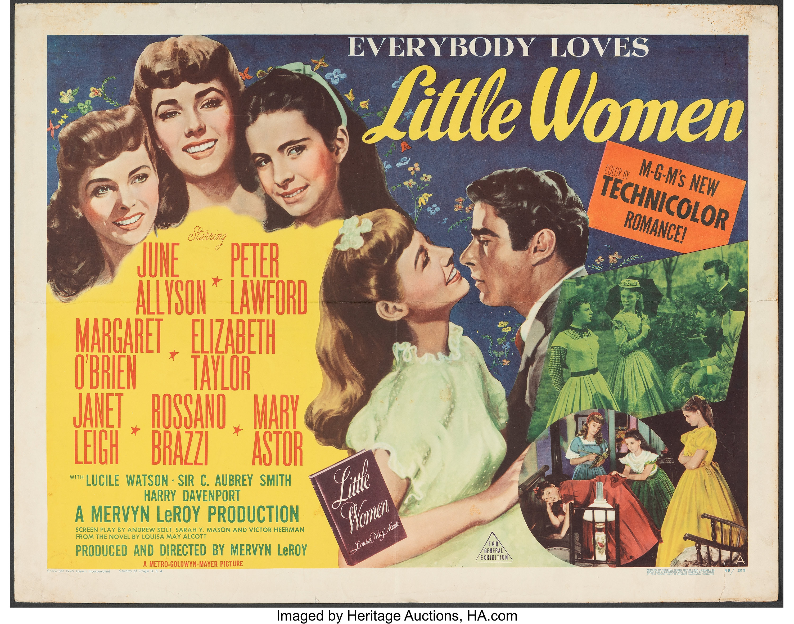 Little Women (MGM, 1949). Folded, Fine+. Half Sheet (22