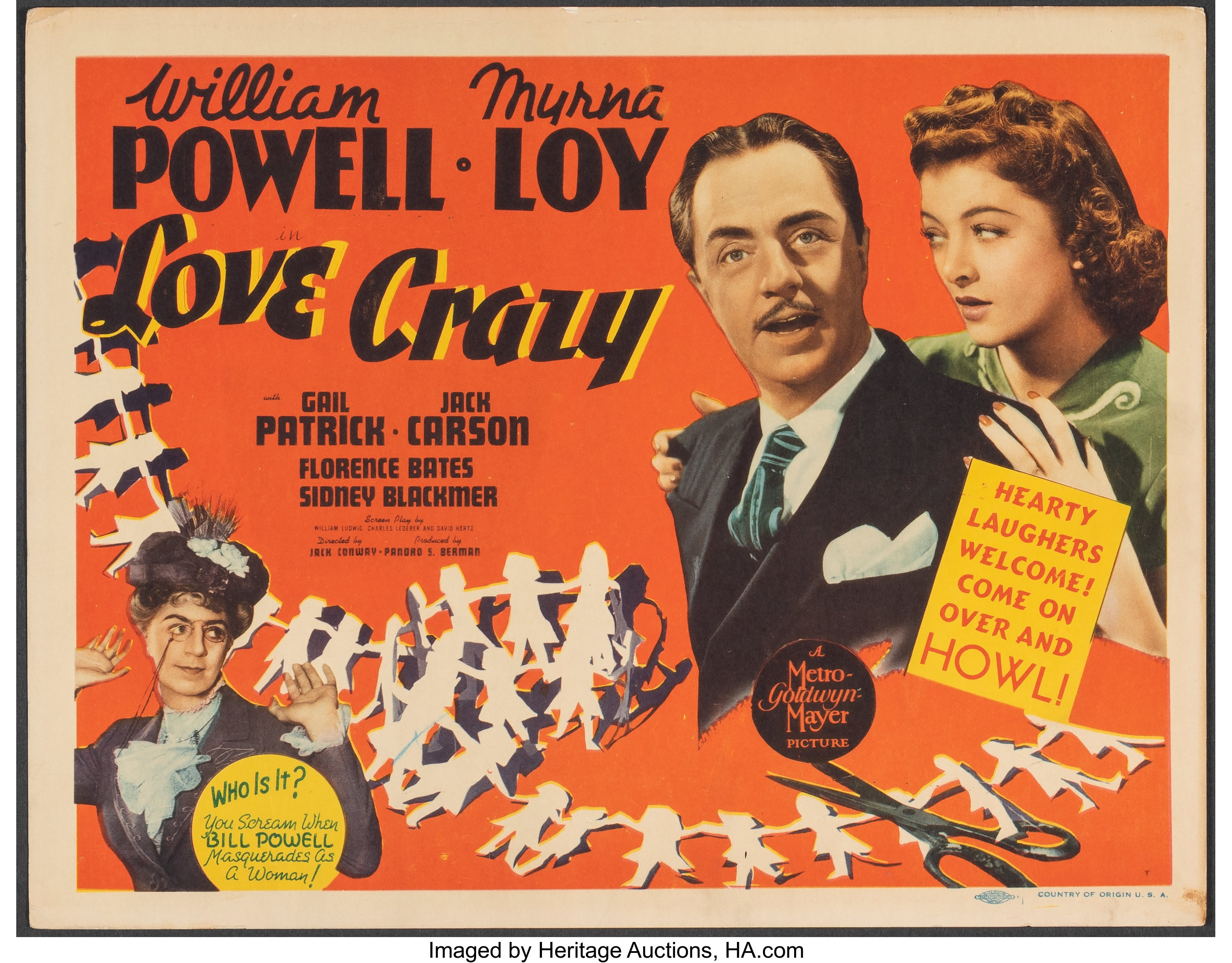 Love Crazy Mgm 1941 Very Fine Title Lobby Card 11 X 14 Lot 51317 Heritage Auctions 4246