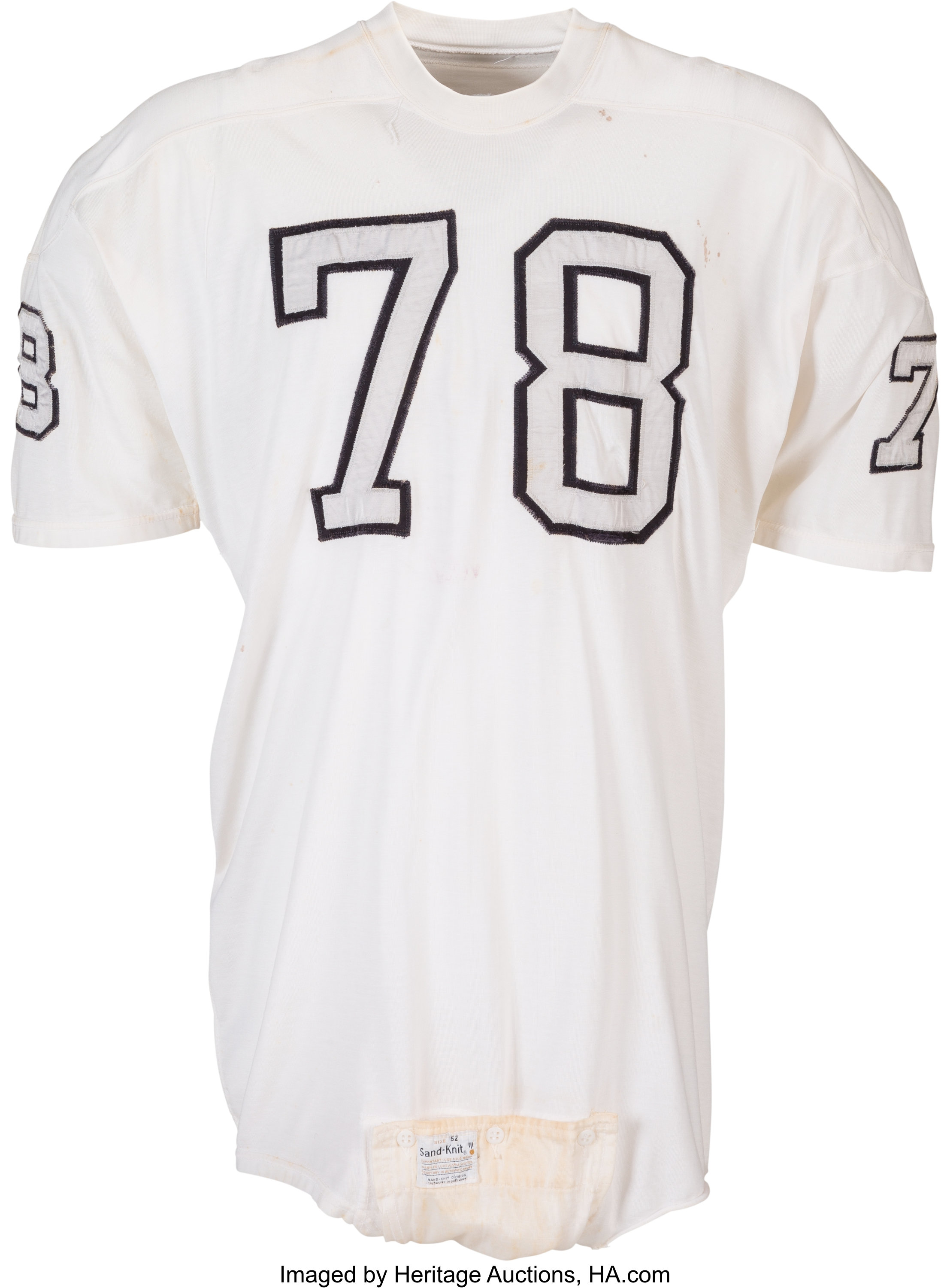 1970 Art Shell Game Worn Oakland Raiders Jersey From The Jimmy The Lot Heritage Auctions