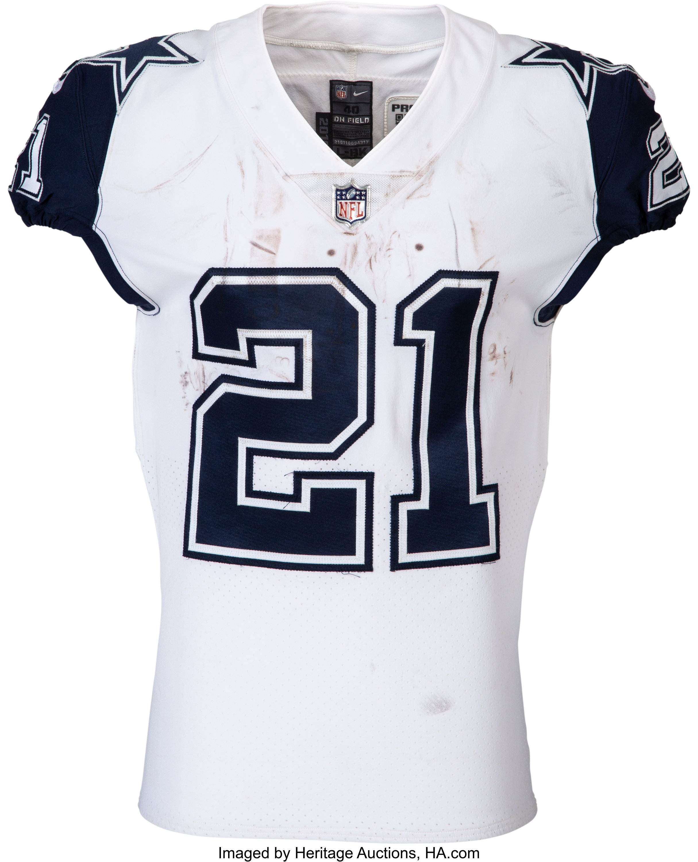 2016 Ezekiel Elliott Game Worn Dallas Cowboys Rookie 'Color Rush', Lot  #80206