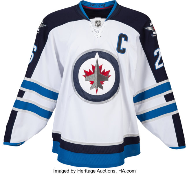 2016 Blake Wheeler Game Worn Winnipeg Jets Jersey. Hockey, Lot #80717