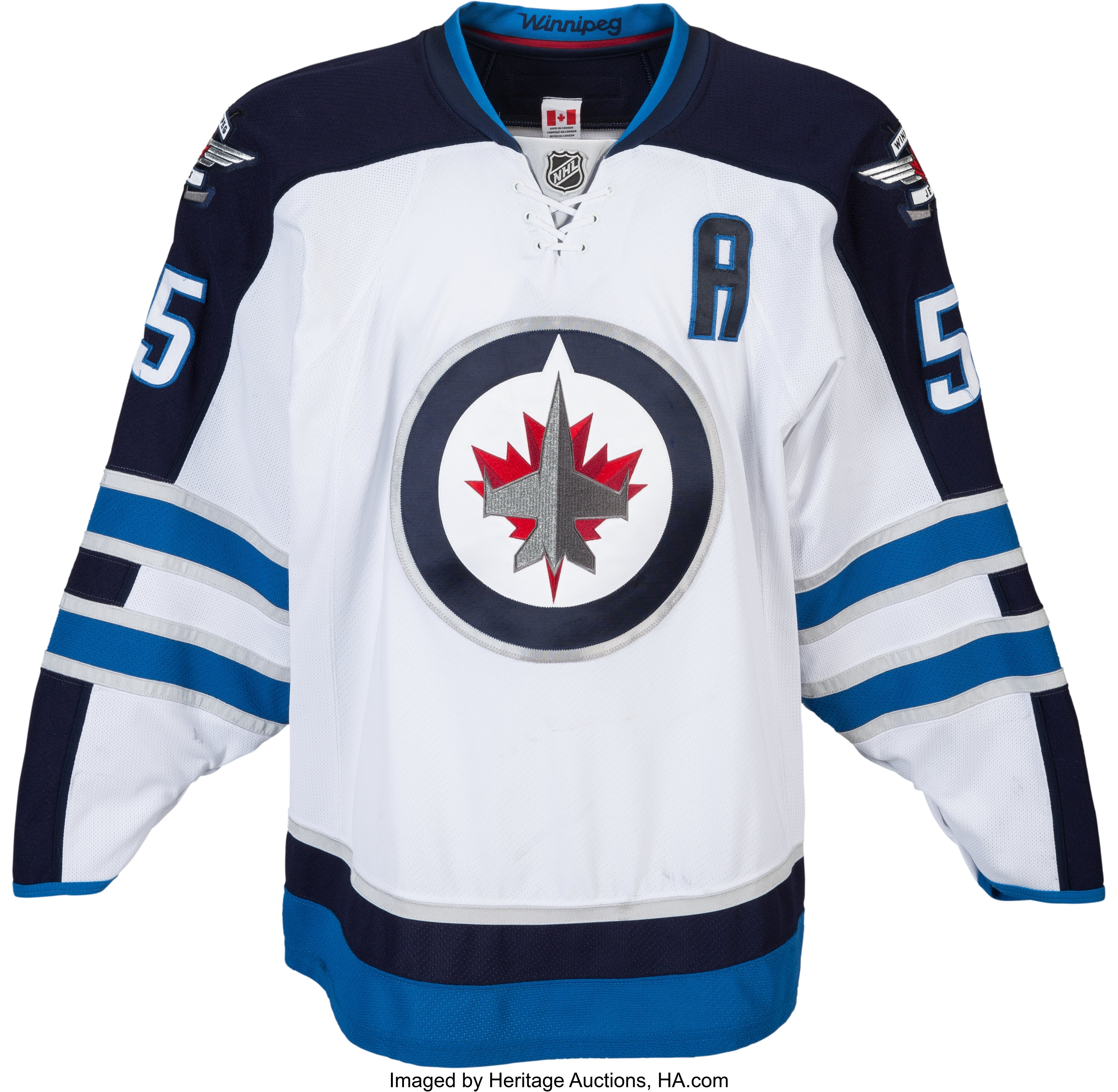 Mark Scheifele Winnipeg Jets Signed Aviator Adidas Jersey