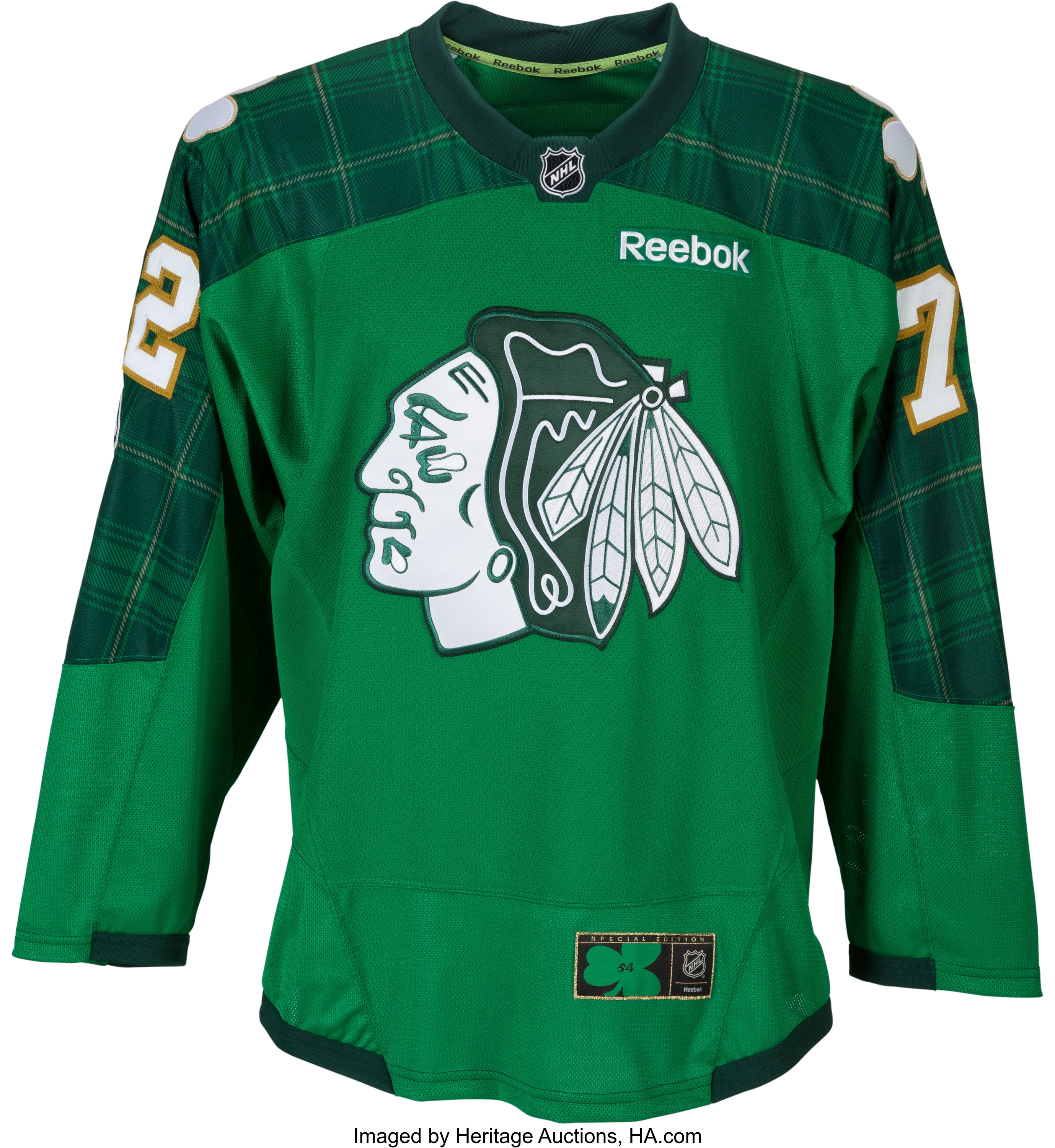 Reebok NHL Winnipeg Jets St. Patrick's Day Warmup Jersey