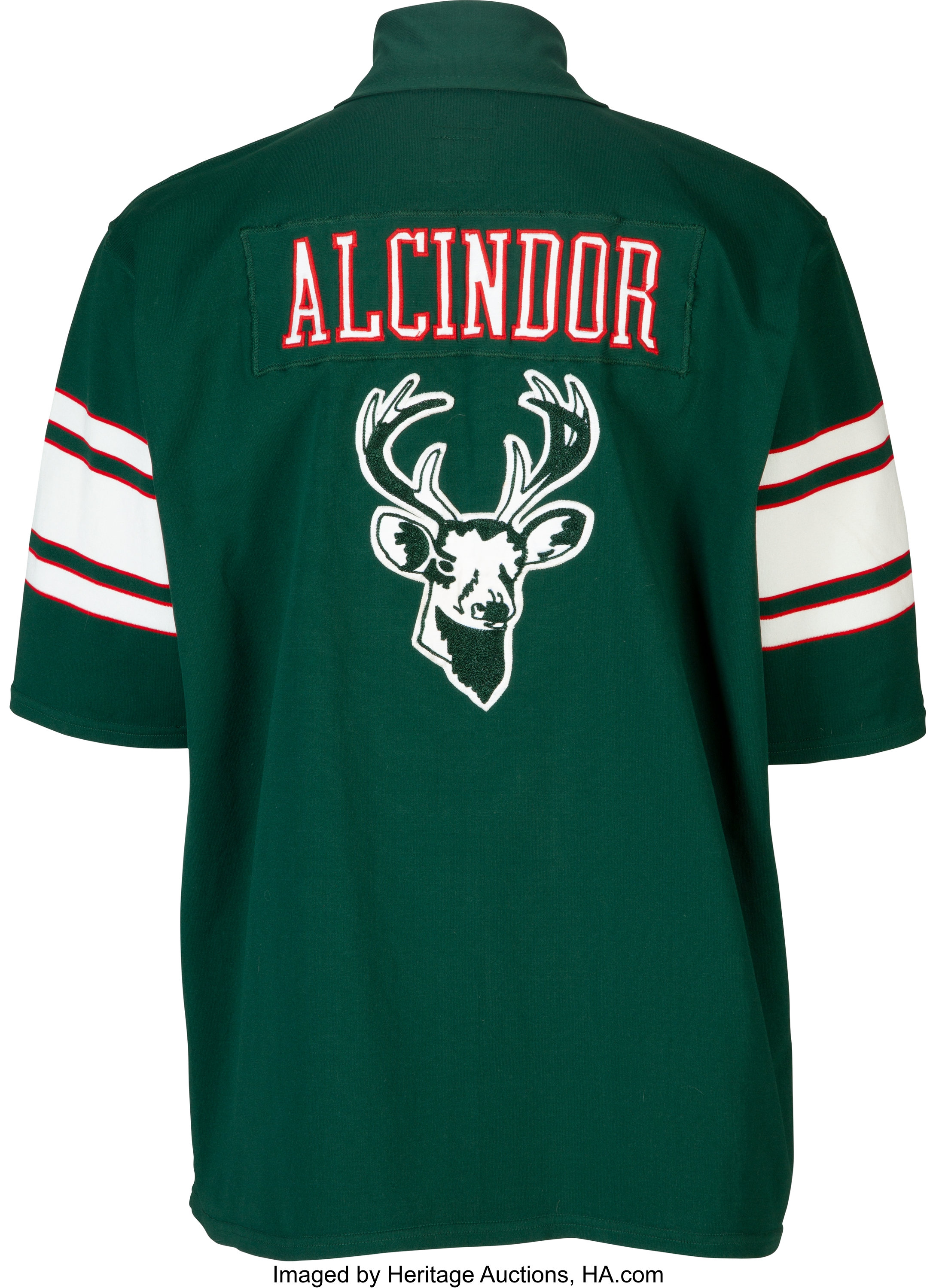 Sell a Lew Alcindor Practice Game Worn Milwaukee Bucks Shooting Shirt