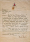 Babe Ruth Signed Letter Now Up for Bid Was Sold for $1