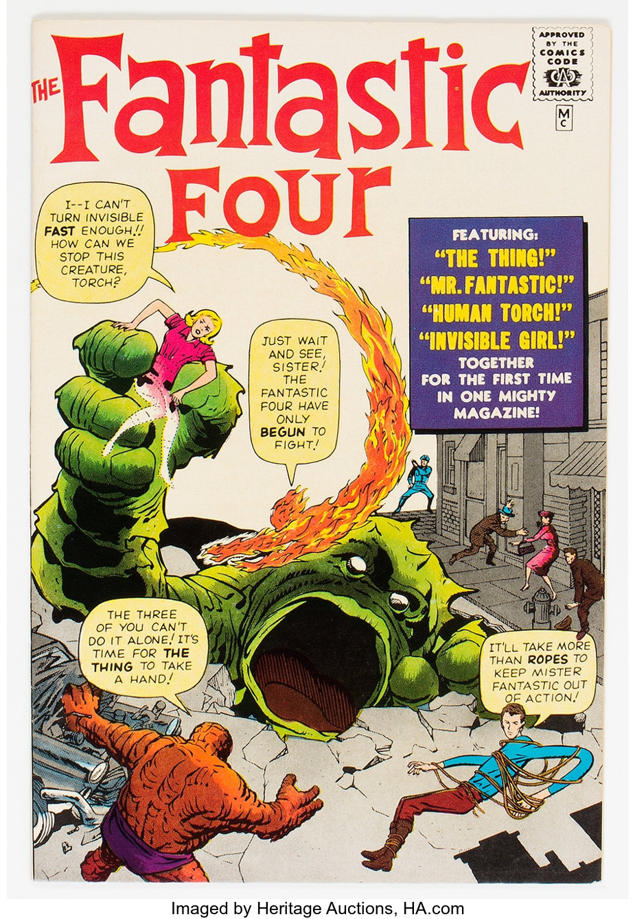 Fantastic Four 1 Golden Record Reprint W O Record Marvel 1966 Lot Heritage Auctions