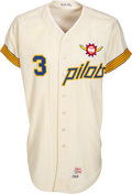 1969 Joe Schultz Game Worn Seattle Pilots Jersey. Baseball, Lot #80544