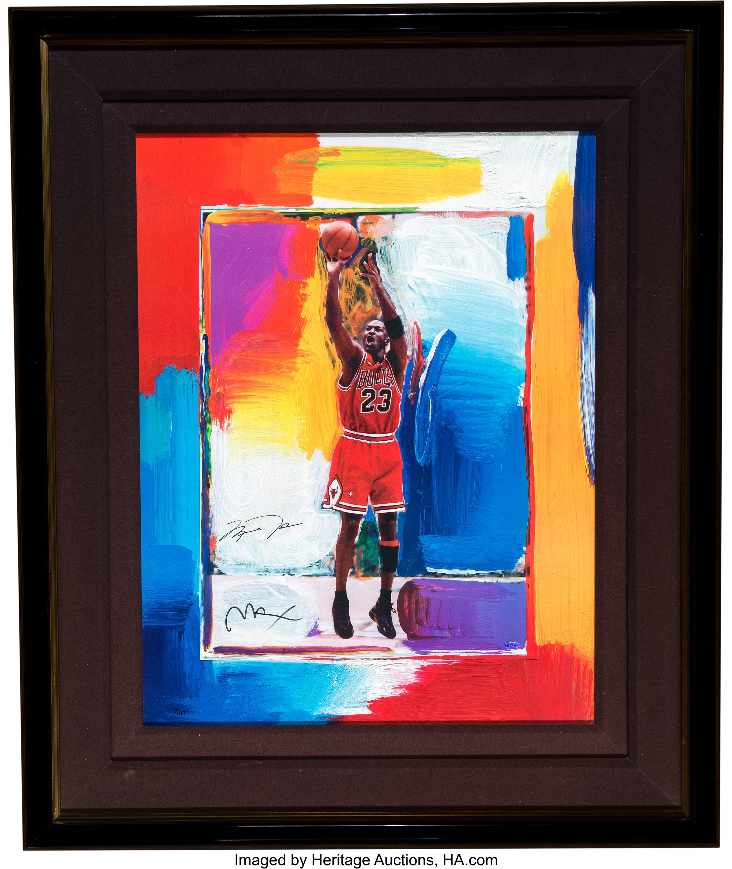 2000's Michael Jordan Peter Max Signed Lithograph. ... Basketball | Lot ...