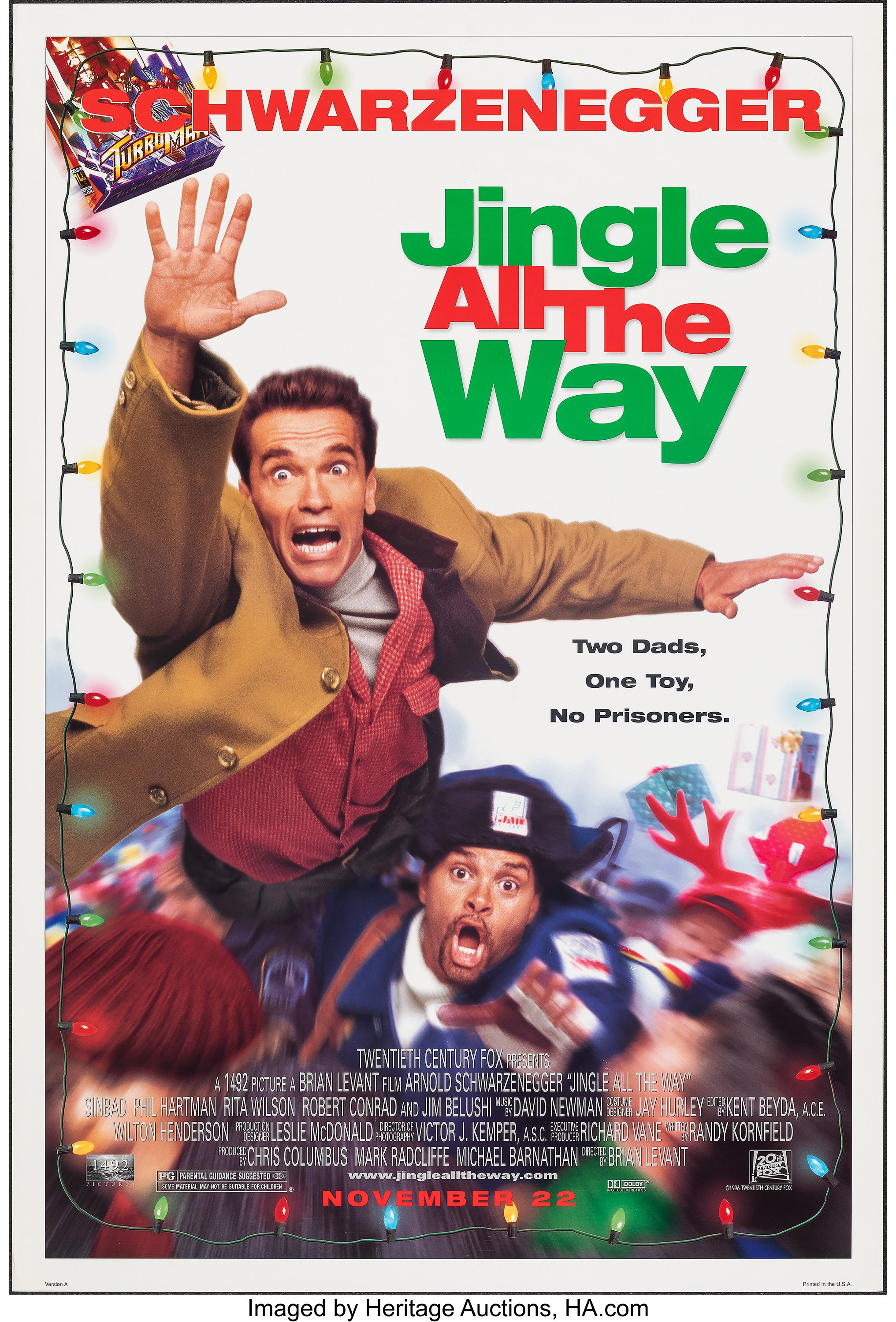 Jingle All the Way (20th Century Fox, 1996). Rolled, Very Fine