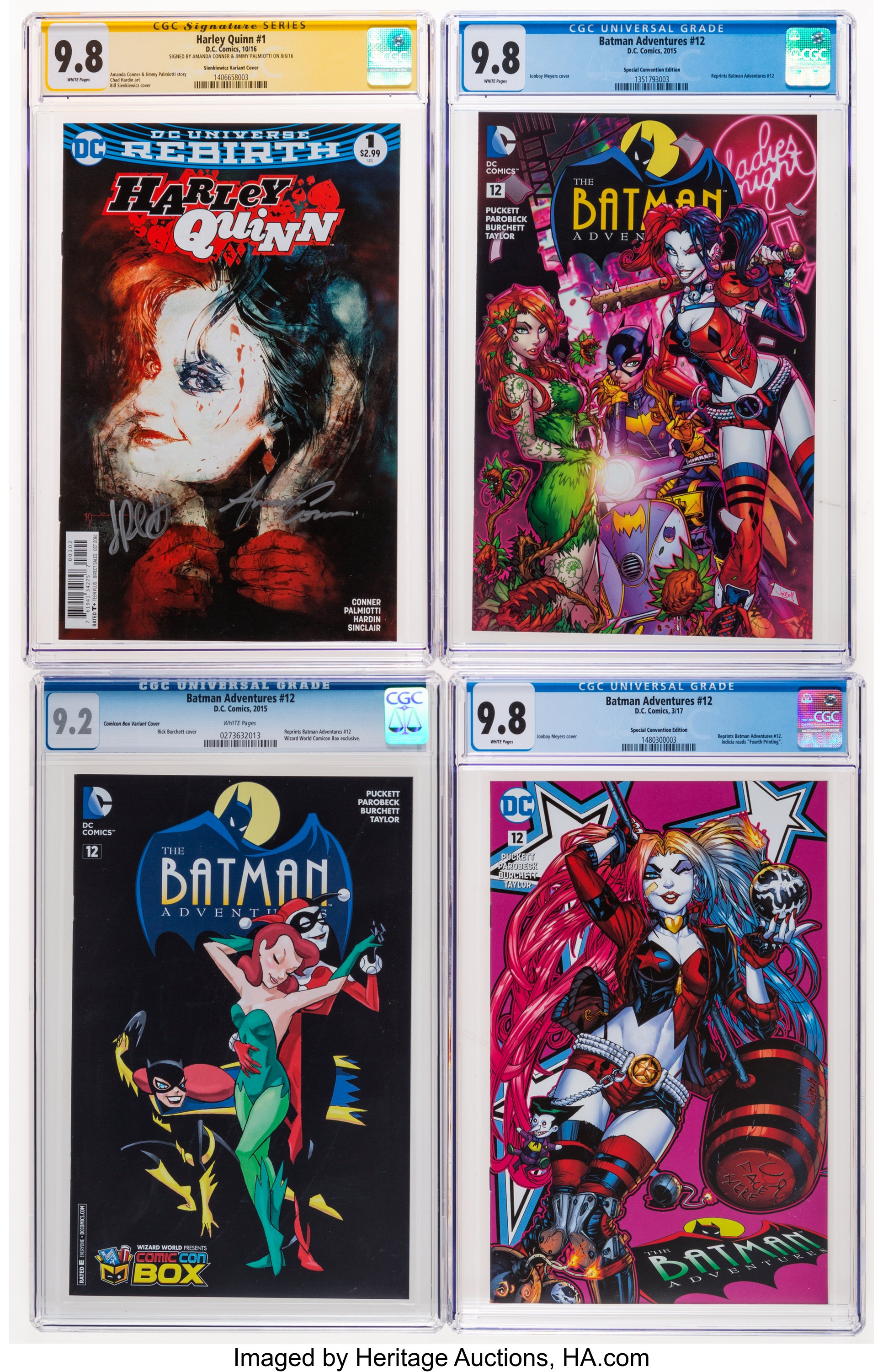 Batman Adventures Harley Quinn Certified Copies Group Of 7 Dc Lot Heritage Auctions