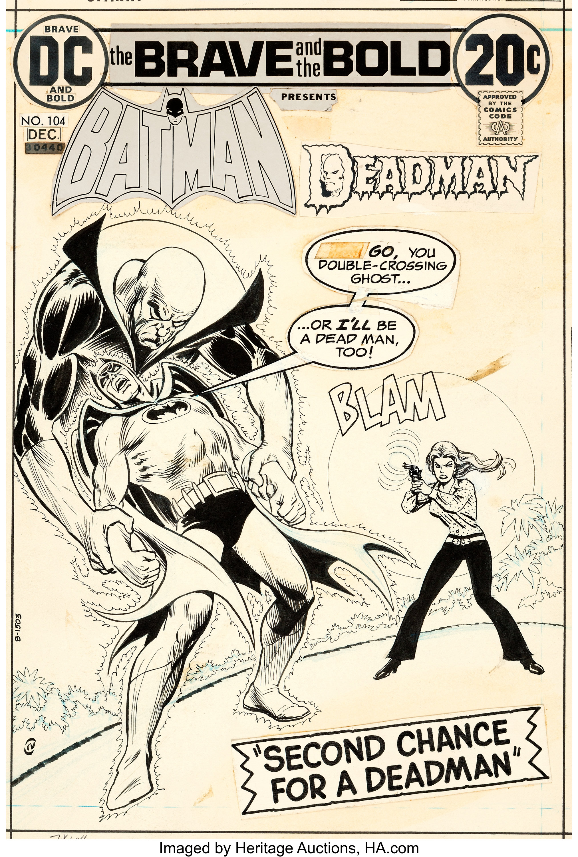 Nick Cardy Brave and the Bold #104 Batman and Deadman Cover | Lot ...