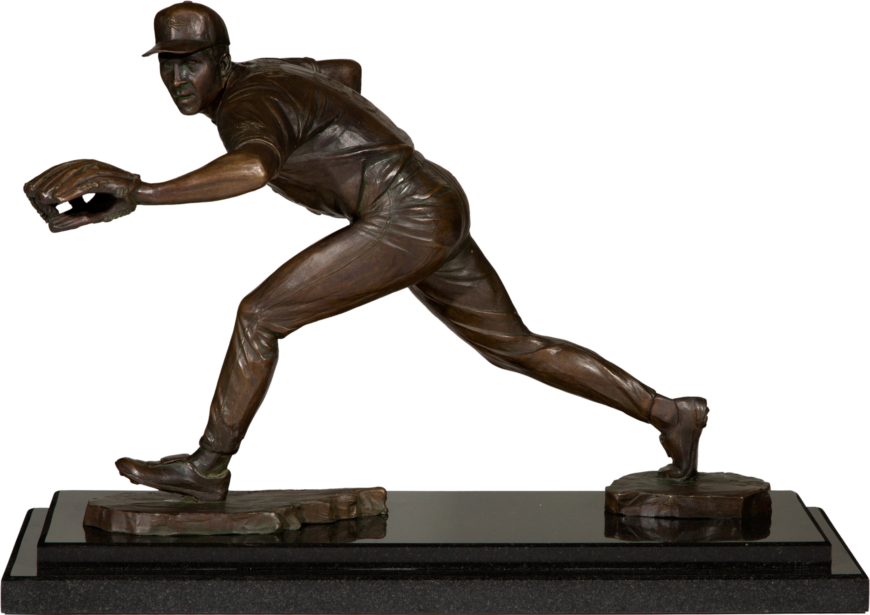 Hall of Famer sculpture of Eddie Murray at Oriole Park at Camden