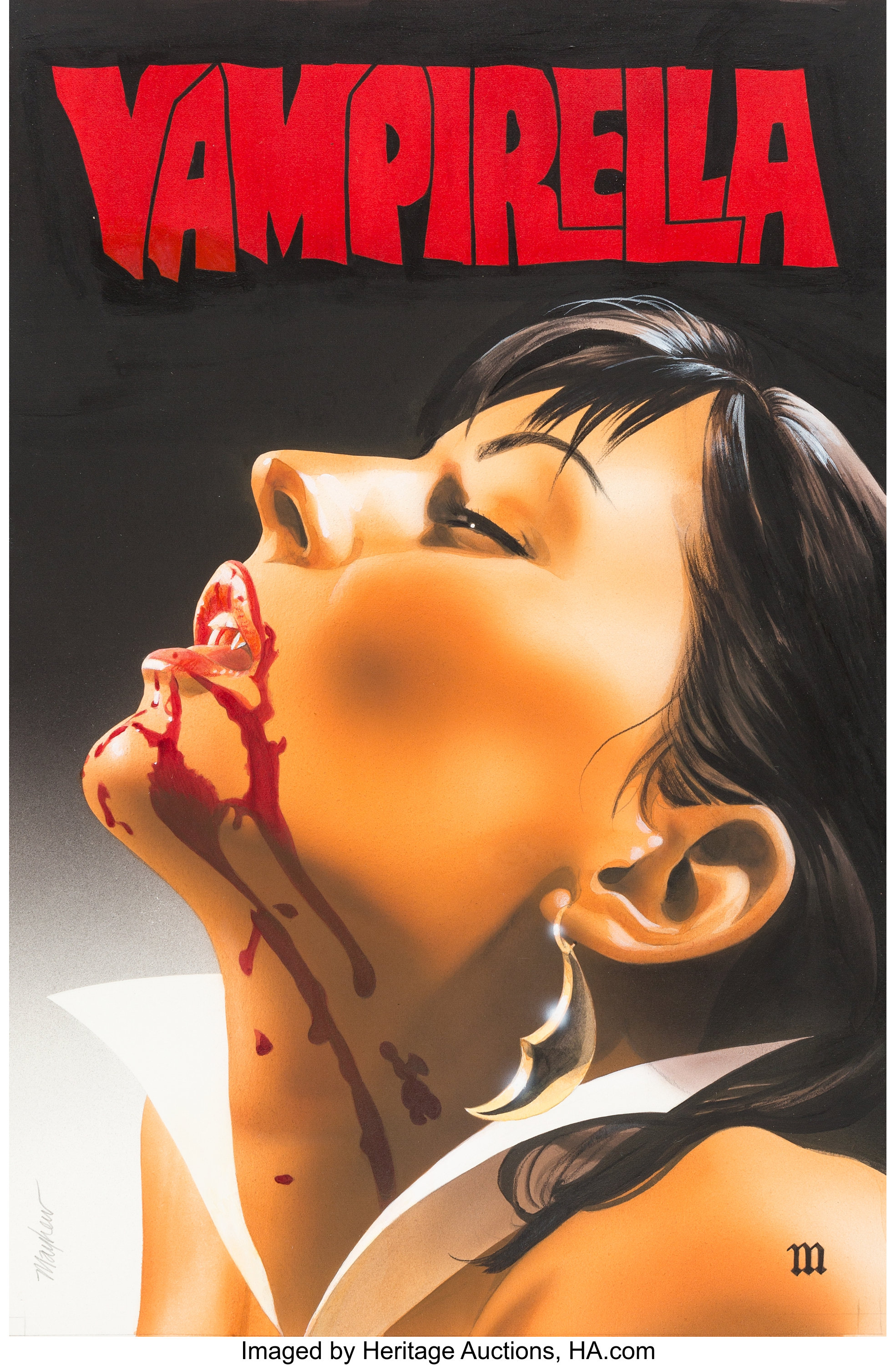 Mike Mayhew Vampirella #5 Cover Original Art (Harris, 2002 ...