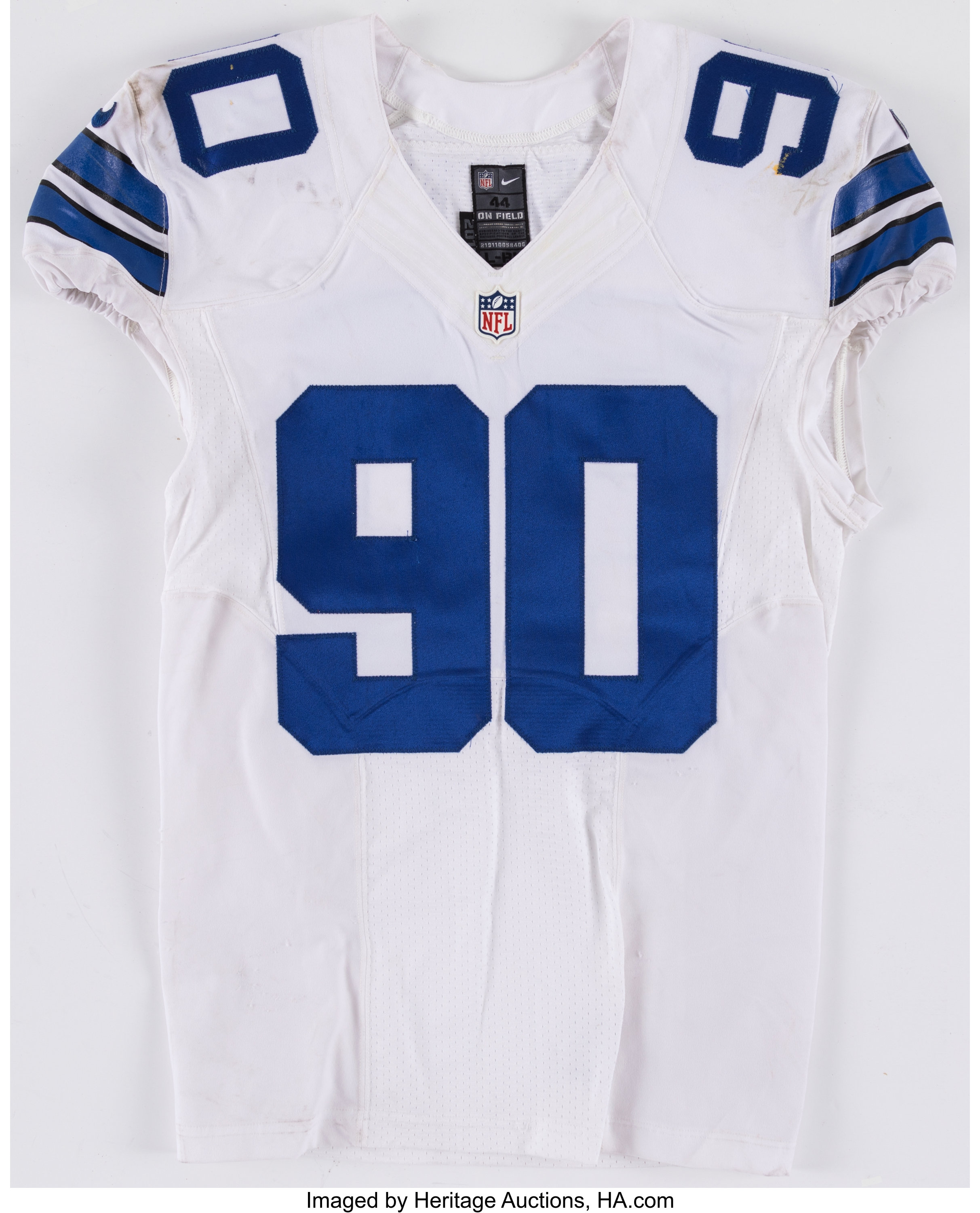 NFL Auction  BCA - COWBOYS DEMARCUS LAWRENCE GAME WORN COWBOYS JERSEY  (OCTOBER 9 2016)