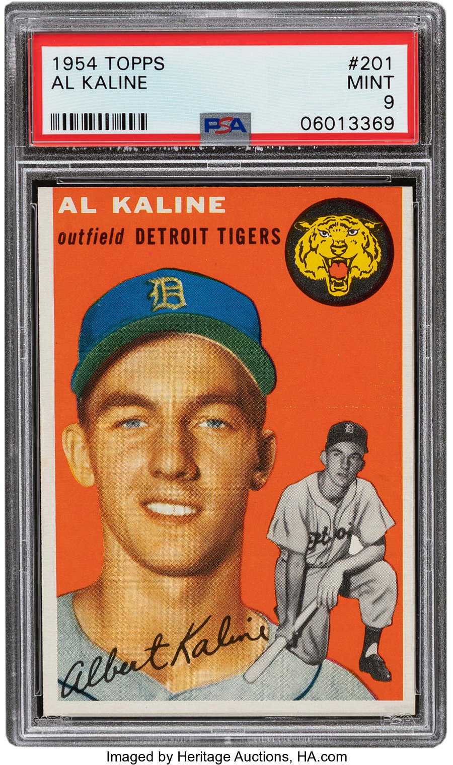 1954 Topps Al Kaline #201 PSA Mint 9 - Only One Higher