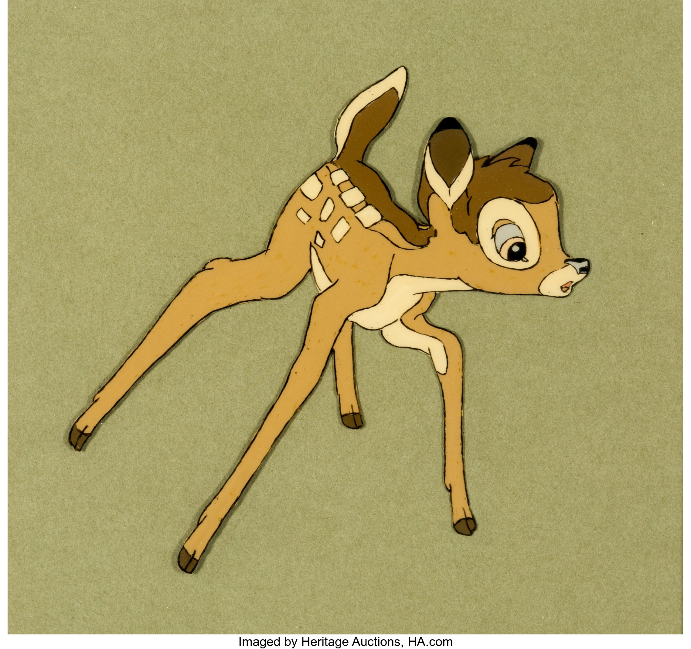 Bambi Production Cel (Walt Disney, c. 1960-70s).... Animation Art