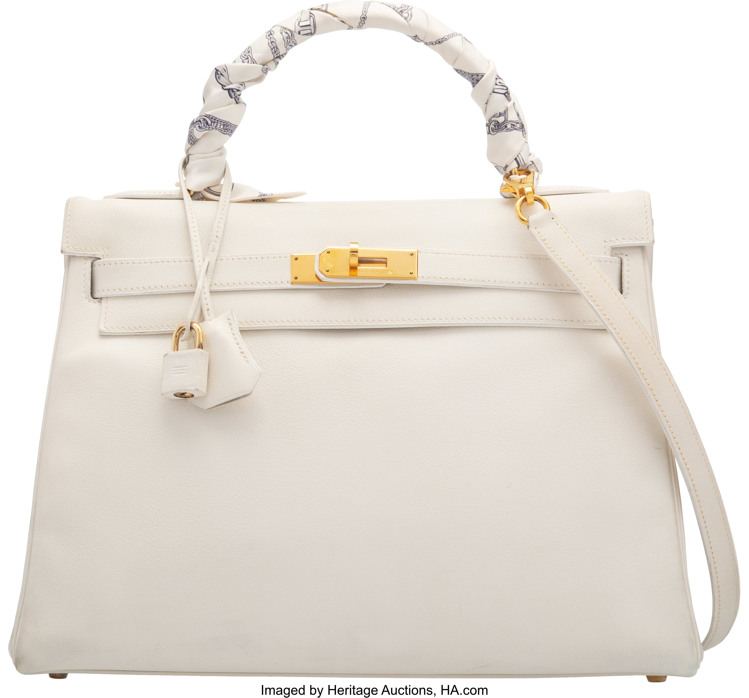 FWRD Renew Hermes Birkin 30 Togo Bag in White