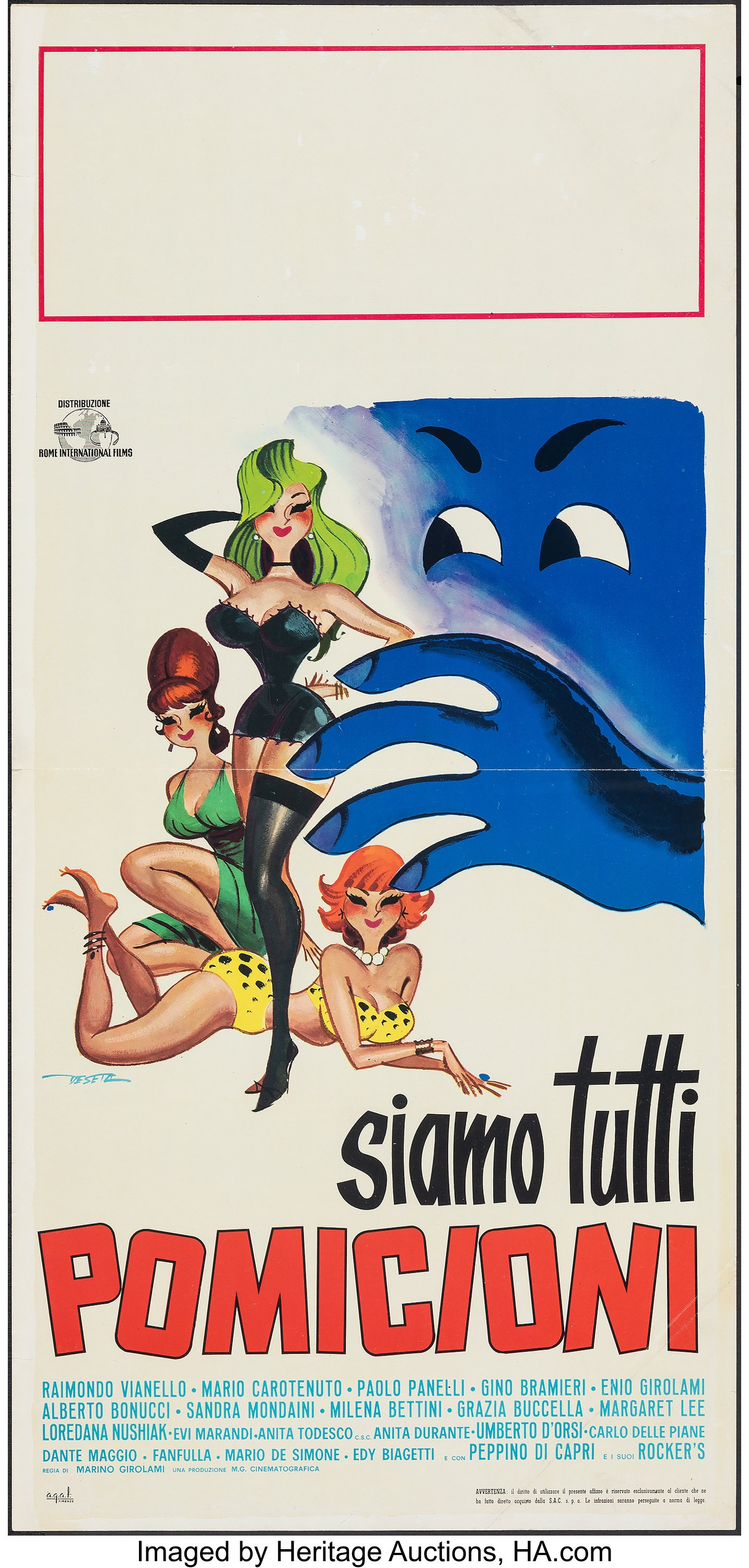 Siamo Tutti Pomicioni Rome International Films 1963 Folded Lot Heritage Auctions