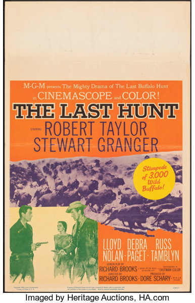 The Last Hunt Other Lot Mgm 1956 Folded Fine Very Fine Lot 53276 Heritage Auctions