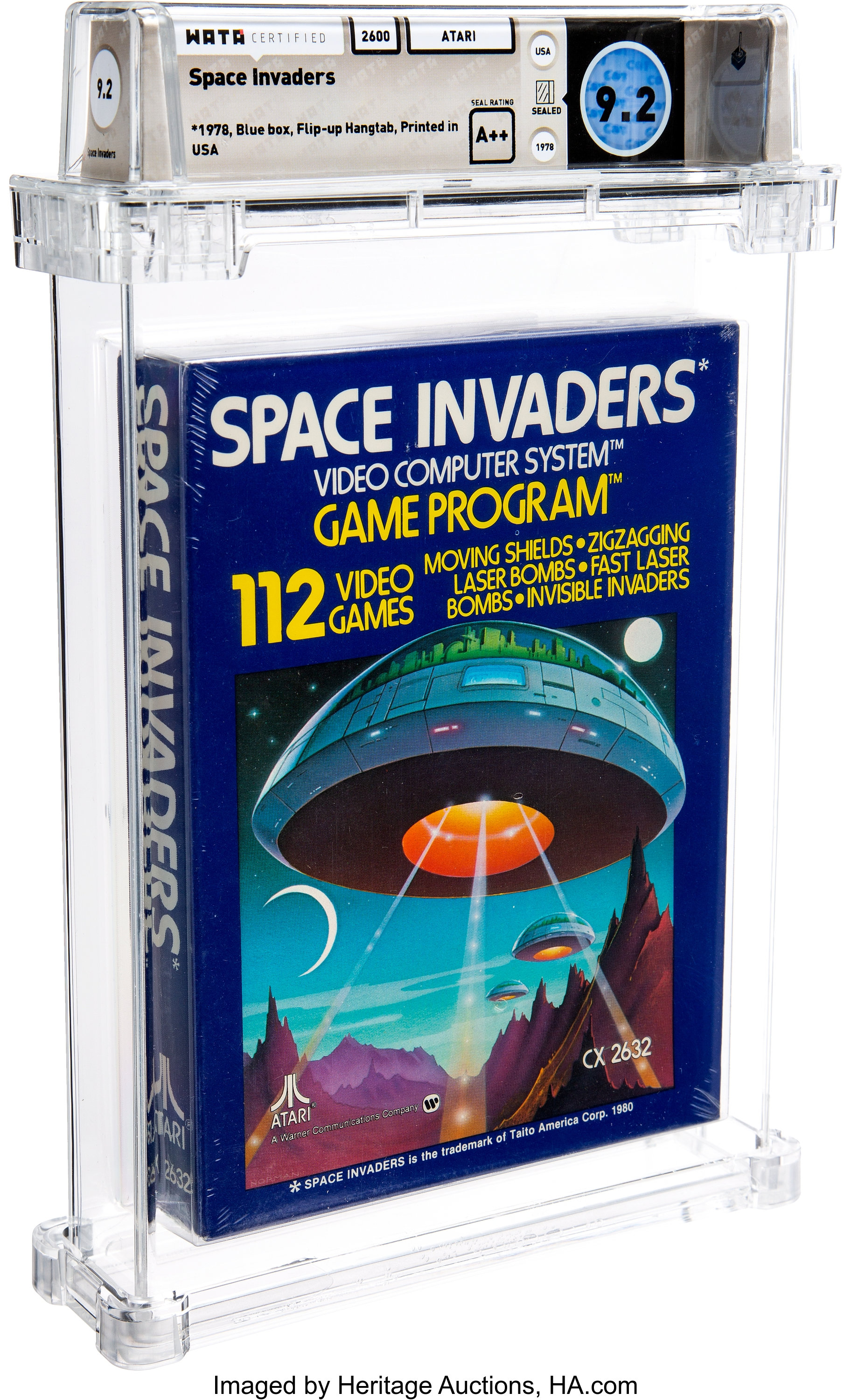 Space Invaders [Blue Box, Early Production] - Wata 9.2 A++ Sealed, | Lot  #93013 | Heritage Auctions