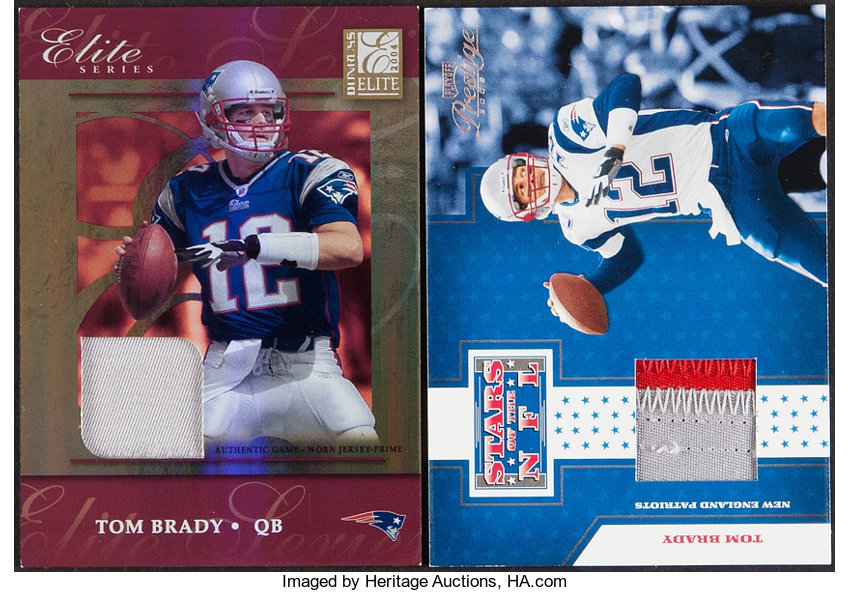 Sold at Auction: 2004 Ud Tom Brady Game Used Jersey Card