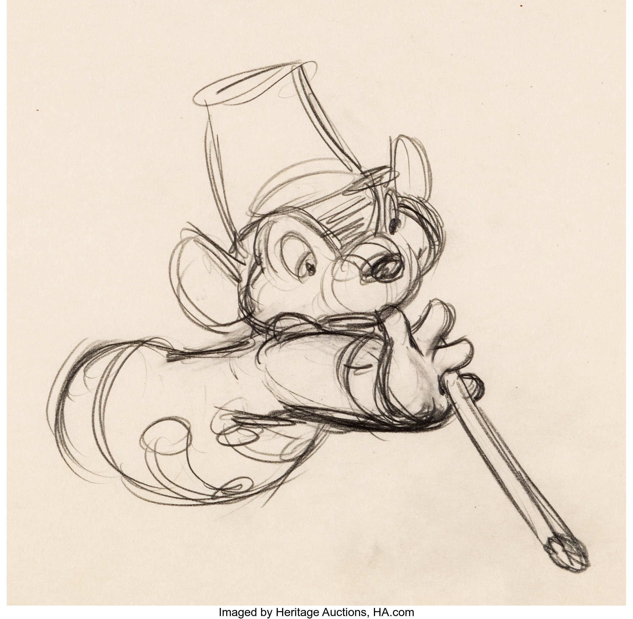 Dumbo Timothy Mouse Animation Drawing Rough Walt Disney 1941 Lot Heritage Auctions