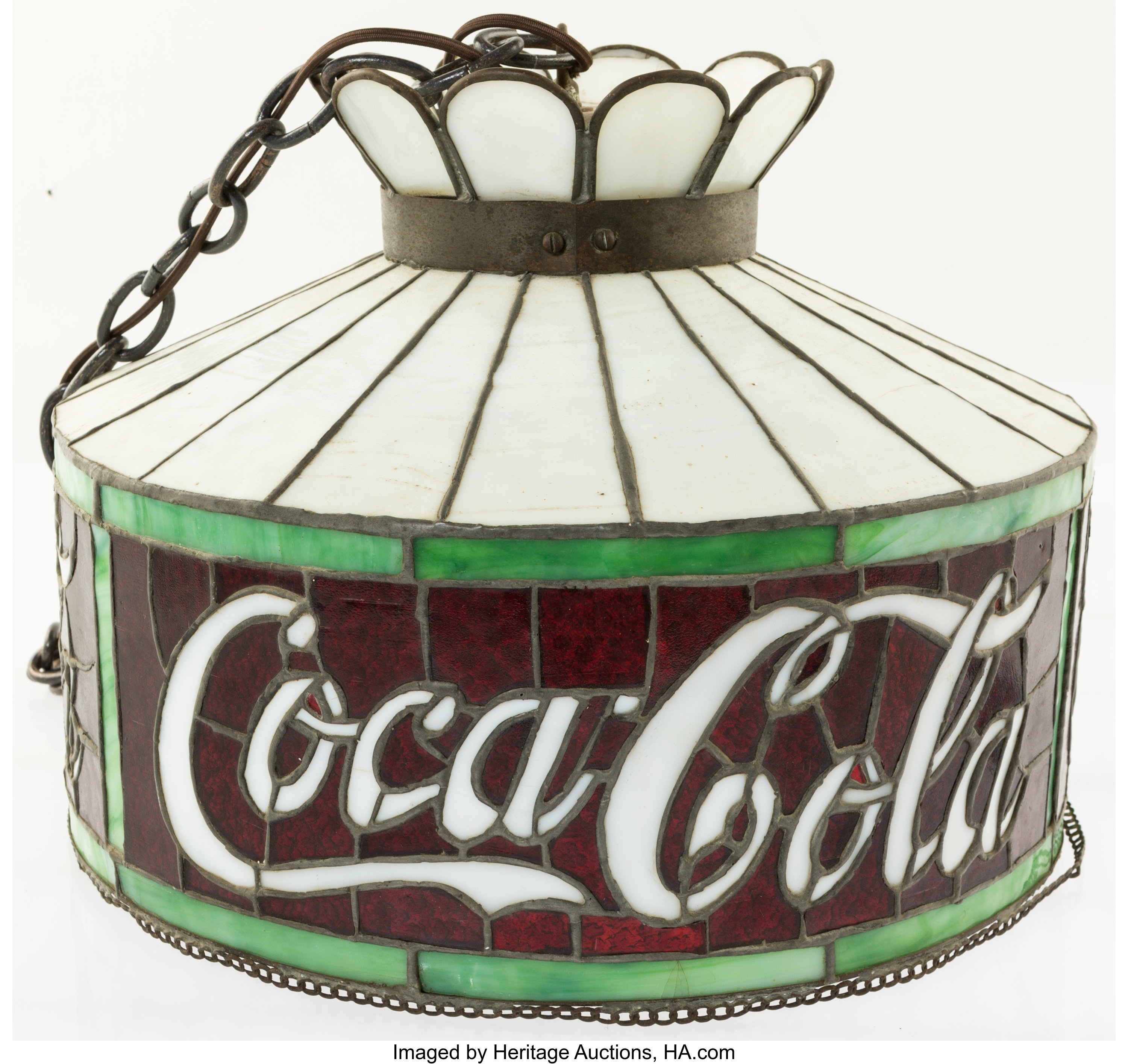 Vintage coca deals cola hanging lamp