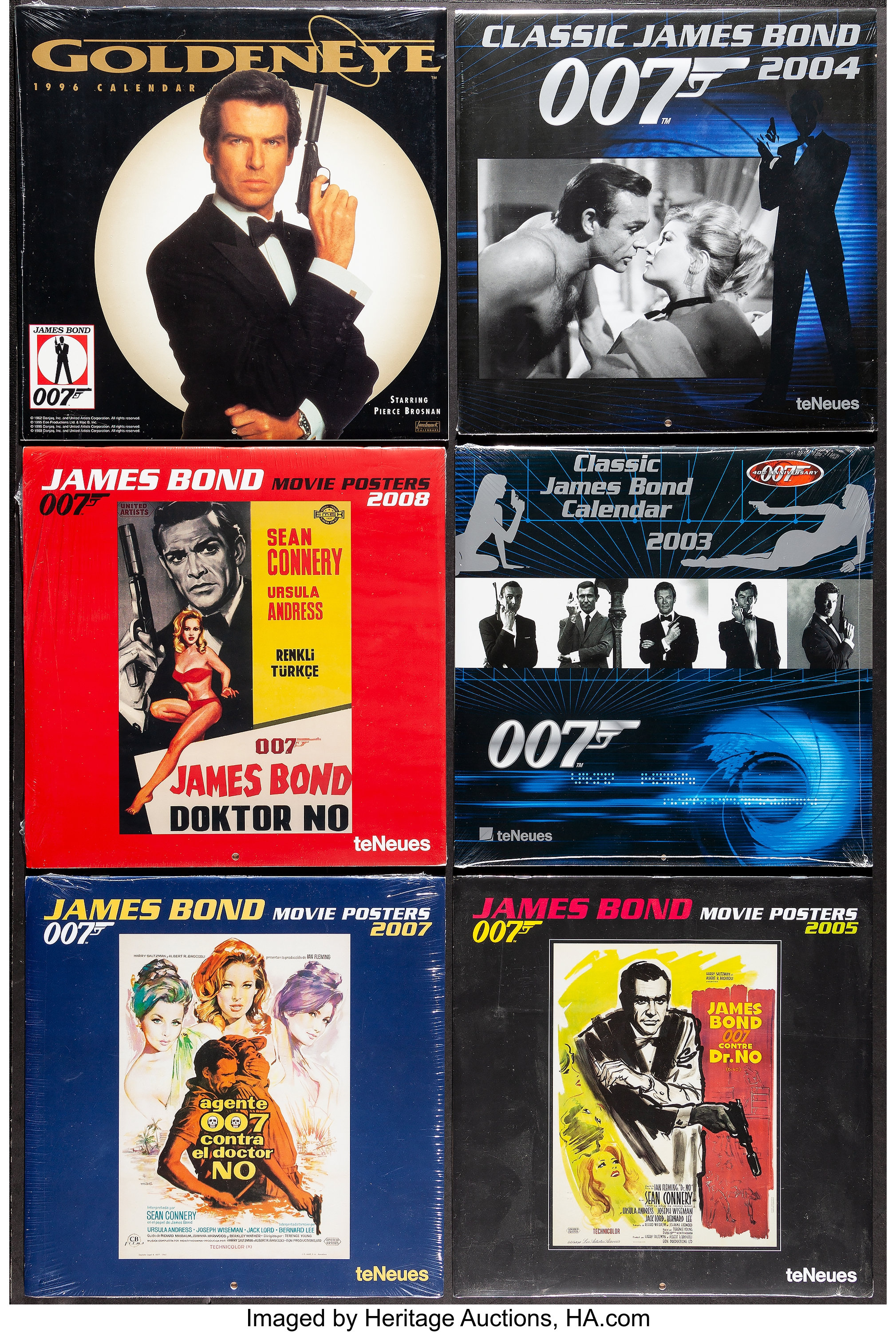 James Bond Calendar Lot 1986 10 Very Fine Near Mint Calendars Lot Heritage Auctions