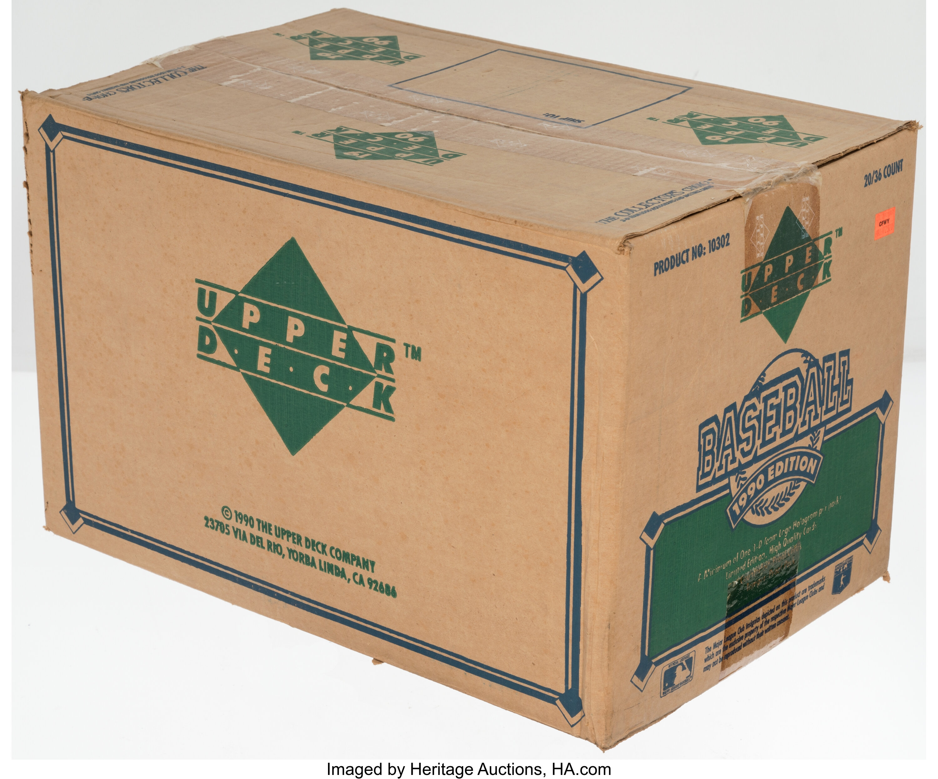 1990 Upper Deck Baseball Low Numbers Case With Twenty 36 Count Lot 41077 Heritage Auctions