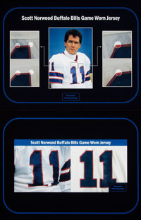 1990 Scott Norwood Super Bowl XXV Game Worn Buffalo Bills Jersey, Lot  #80073