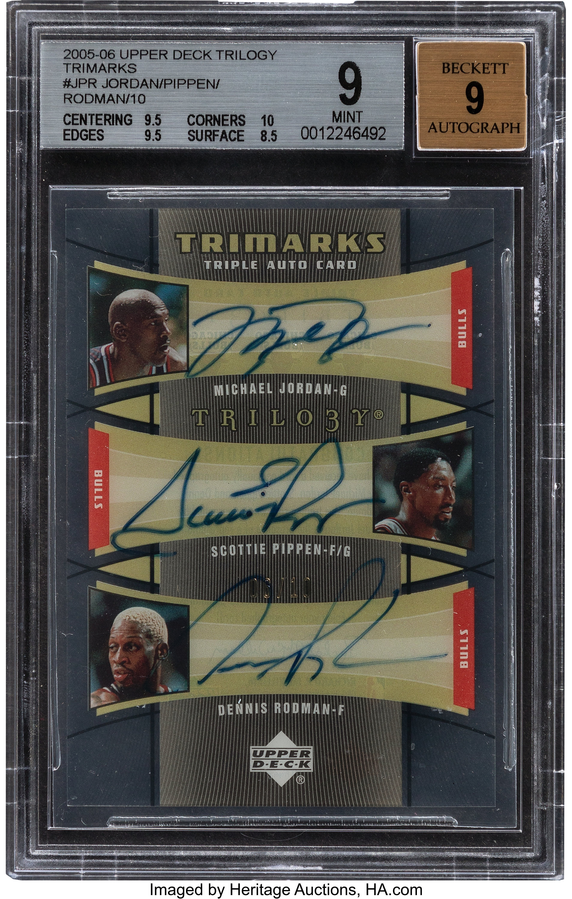 Chicago Bulls Cards Michael Jordan, Scottie Pippen, Dennis Rodman