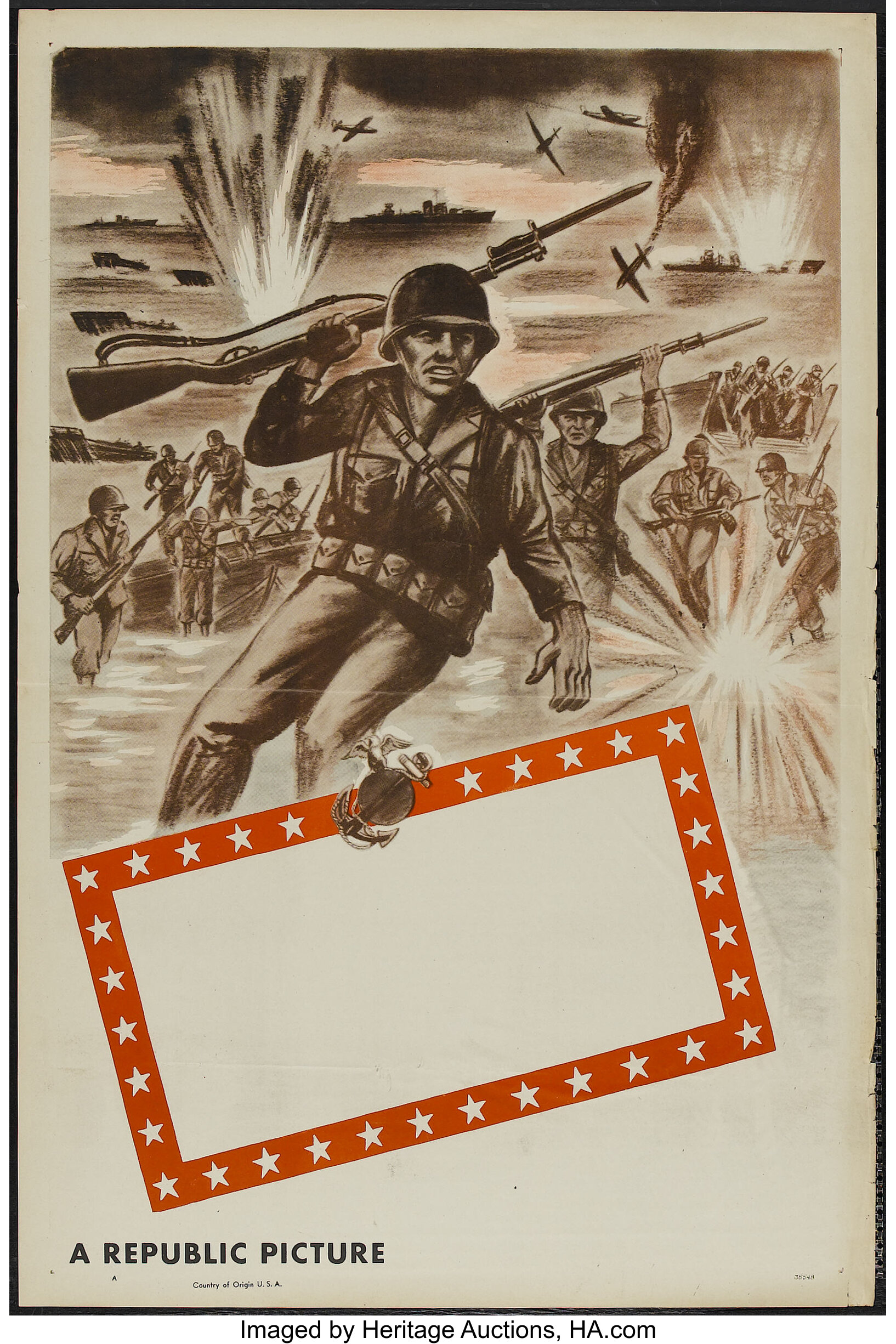 Republic Studios WWII Stock Poster (Republic, 1948). One Sheet (27 ...