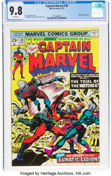 Captain Marvel #38 (Marvel, 1975) CGC NM/MT 9.8 White pages....