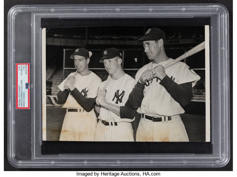 Mickey Mantle, Ted Williams, Joe DiMaggio